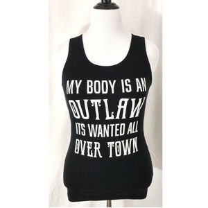 Graphic Tee Top XL Funny Outlaw Country Girl